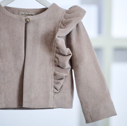 Εικόνα της μπολερό σε χρώμα vintage rose  κωδ. 25KW74