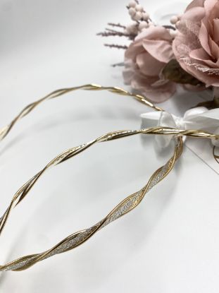 στέφανα γάμου επάργυρα χρυσό με ασημί