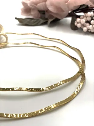 Στέφανα γάμου σφυρίλατα σε χρυσό