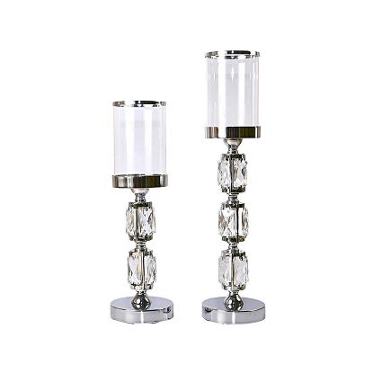 κηροπήγια γάμου ασημί