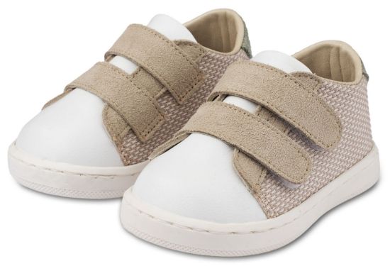 Εικόνα της Sneakers  Διπλή Μπαρέτα Χρατς PRI2104 Μπεζ Λευκό Μέντα