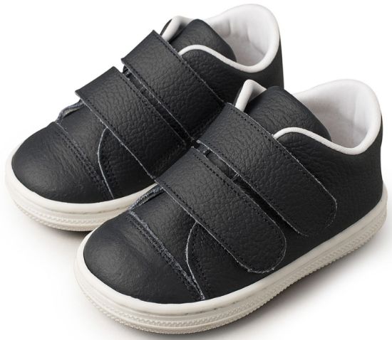 Εικόνα της Δερμάτινο Σνικερ με Σκρατς BS3028 Μπλε