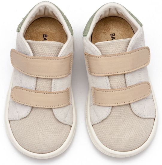 Εικόνα της Σνίκερ με Διπλή Μπαρέτα Χρατς BS3085 Λευκό Μπεζ