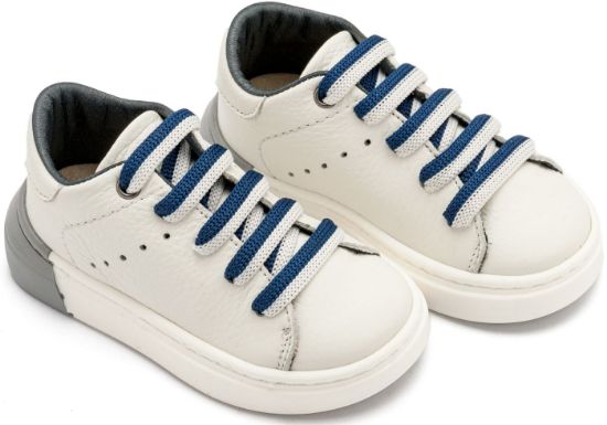 Εικόνα της Δετό Sneaker με Δίχρωμο Κορδόνι EXC5294 Λευκό Μπλε 