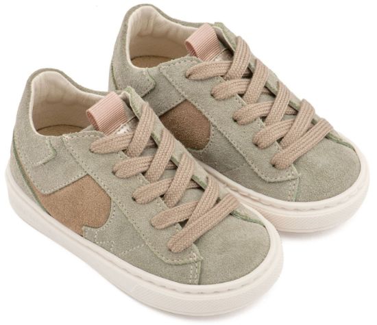 Εικόνα της Δίχρωμο Sneaker Δετό EXC8002 Μέντα Μπεζ