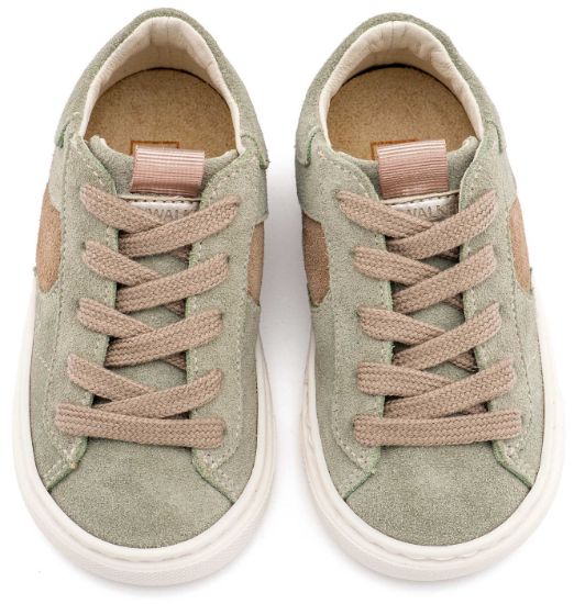 Εικόνα της Δίχρωμο Sneaker Δετό EXC8002 Μέντα Μπεζ