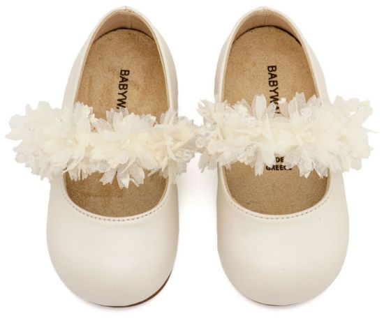 Εικόνα της Γοβάκι Μονή Μπαρέτα Διακοσμημένη  BS3602 Εκρού