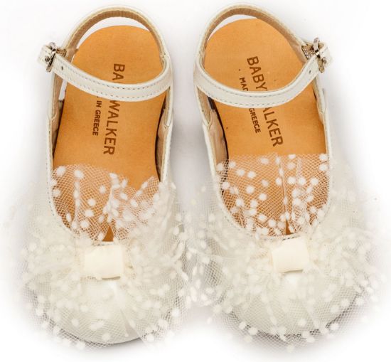 Εικόνα της Γαλλικό Σαμπό με Χειροποίητο Τούλινο Φιόγκο BW4859 Εκρού