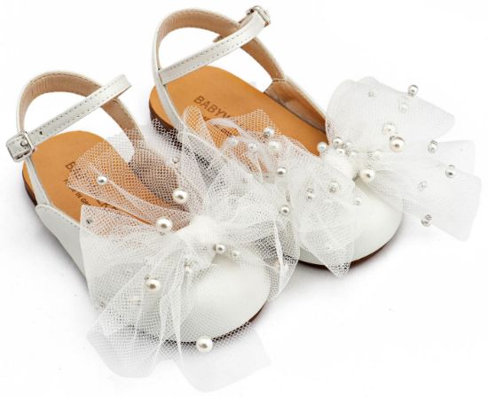 Εικόνα της Γαλλικό Σαμπό με Φιόγκο και Πέρλες BW4882  Εκρού