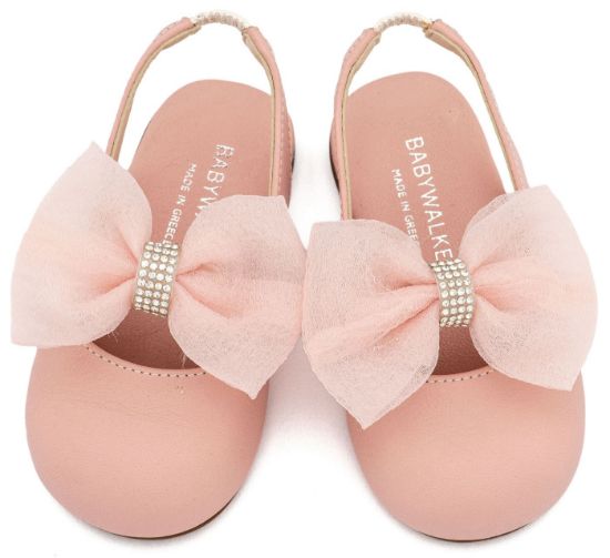 Εικόνα της Γαλλικό Σαμπό με Φιόγκο Οργάντζας και Στρας BW4883 Ροζ