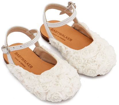 Εικόνα της Γαλλικό Σαμπό με Chiffon Λουλούδια BW4884 Λευκό