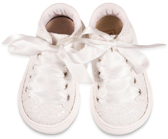 Εικόνα της Δετό Σνίκερ απο Γκλίτερ Ύφασμα EXC5856 Λευκό