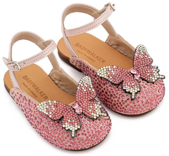 Εικόνα της Σαμπό Διακοσμημένο Ολόγυρα με Στρας και Πεταλούδα EXC5857 Ροζ