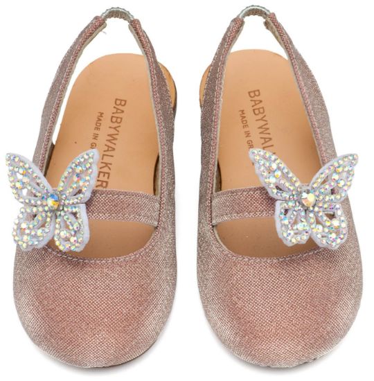 Εικόνα της Γαλλικό Σαμπό Διακοσμημένο με Στρασένια Πεταλούδα στο Πλάι EXC5881 Ροζ