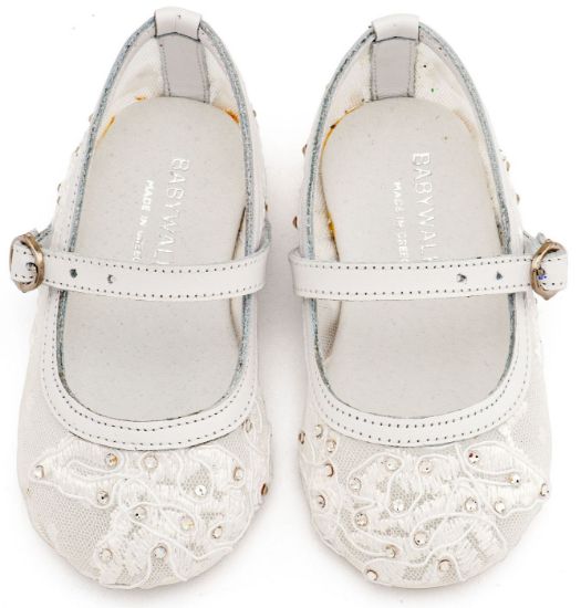 Εικόνα της Γοβάκι απο Ύφασμα Φιλντιρέ Δαντέλα LU6128 Λευκό