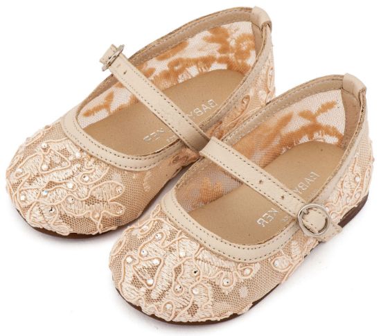 Εικόνα της Γοβάκι απο Ύφασμα Φιλντιρέ Δαντέλα LU6128 Μπεζ