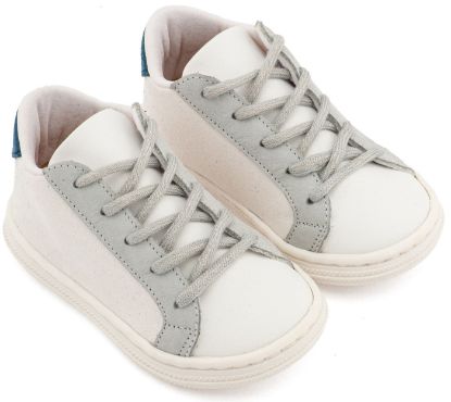 Εικόνα της Δετό Τρίχρωμο Σνίκερ BS3039 Λευκό Πάγου Γκρι Μπλε