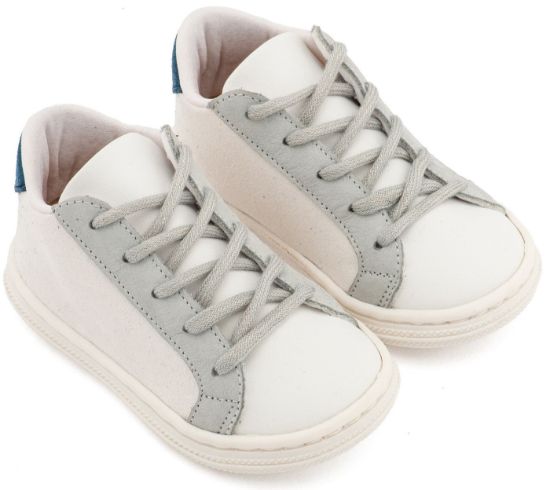 Picture of Δετό Τρίχρωμο Σνίκερ BS3039 Λευκό Πάγου Γκρι Μπλε