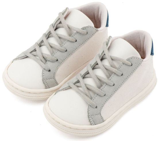 Picture of Δετό Τρίχρωμο Σνίκερ BS3039 Λευκό Πάγου Γκρι Μπλε