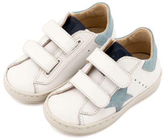 Εικόνα της Τρίχρωμο Sneaker Διπλό Χρατς EXC5316  Λευκό Σιέλ