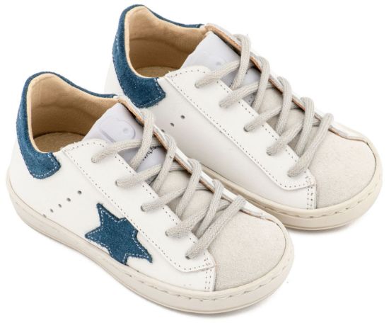 Εικόνα της Τρίχρωμο Sneaker Δετό EXC5315  Λευκό Μπλε Ρουά Γκρι