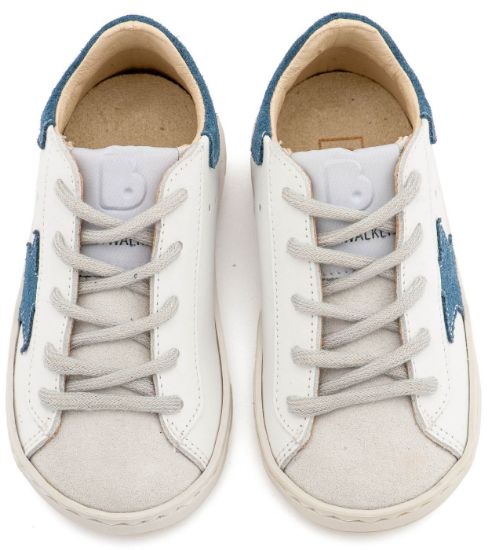 Εικόνα της Τρίχρωμο Sneaker Δετό EXC5315  Λευκό Μπλε Ρουά Γκρι