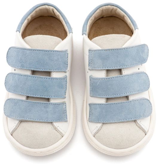 Picture of Σνίκερ με Τριπλή Μπαρέτα Χρατς BS3096 Λευκό Σιέλ