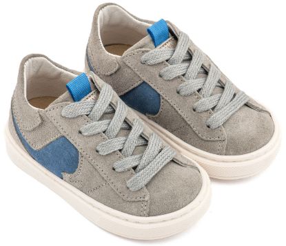 Εικόνα της Δίχρωμο Sneaker Δετό EXC8002 Γκρι Μπλε Ρουά