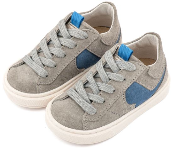 Εικόνα της Δίχρωμο Sneaker Δετό EXC8002 Γκρι Μπλε Ρουά