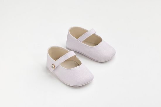 Εικόνα της K605A - Μπαλαρίνα αγκαλιάς σε λιλά γκλιτερ με διακοσμητικό στρας στην μπαρέτα