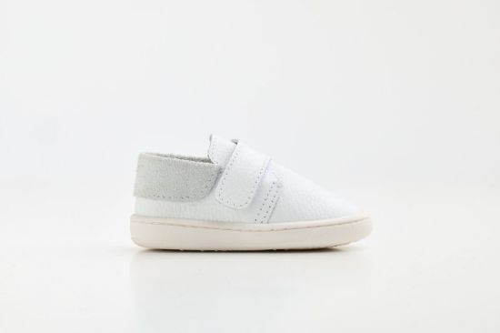 Εικόνα της FS64A - παπουτσάκι σε λευκό δέρμα, κλείσιμο με Velcro