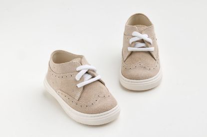 Εικόνα της A624E - παπουτσάκι περπατήματος σε εκρού καστόρ δέρμα