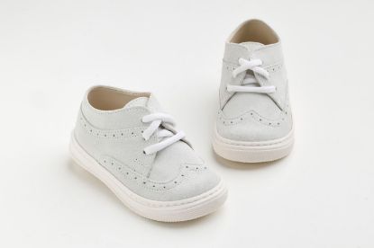 Εικόνα της A624A - παπουτσάκι περπατήματος σε λευκό καστόρ δέρμα