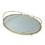Picture of Δίσκος Με Καθρέφτη Οβάλ Χρυσός 40X30