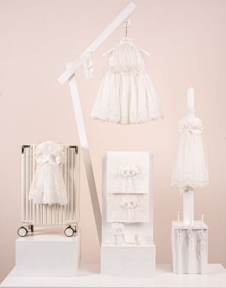 Βαπτιστικό πακέτο για κορίτσι της Piccolino σε Ivory απόχρωση με Βαλίτσα Cream