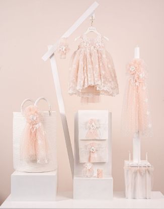 Ολοκληρωμένο σετ βάπτισης Piccolino Filomena Pink