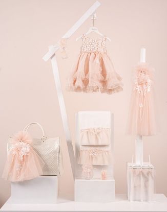 Βαπτιστικό πακέτο κορίτσι Piccolino Renee Puce με Τσάντα Καπιτονέ