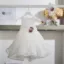 βαπτιστικό φόρεμα σε off white απόχρωση