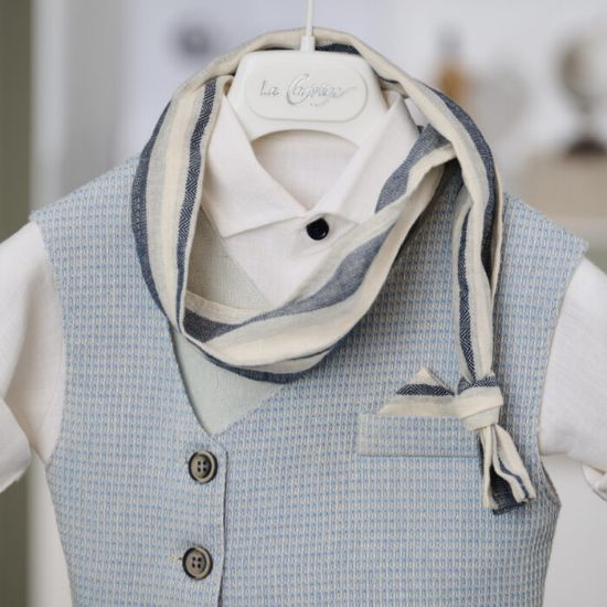 βαπτιστικό γαλάζιο γιλέκο