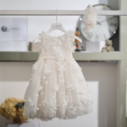 Ρομαντικό βαπτιστικό φόρεμα της La Christine