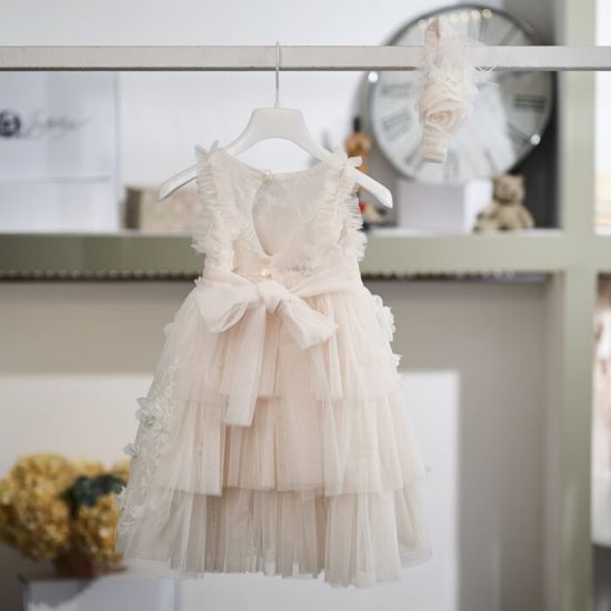 Ρομαντικό βαπτιστικό φόρεμα της La Christine