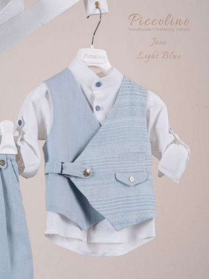 Εικόνα της Βαπτιστικό κοστούμι Piccolino Jose σε χρώμα Light blue